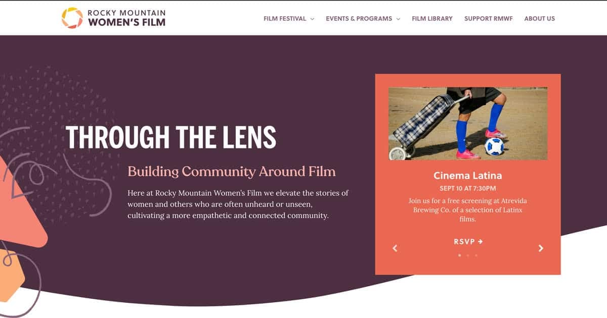 Rocky Mountain Women's Film Festival logo
